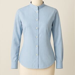 The Tailored Sportsman Show Shirt Powder Blue Sz 6